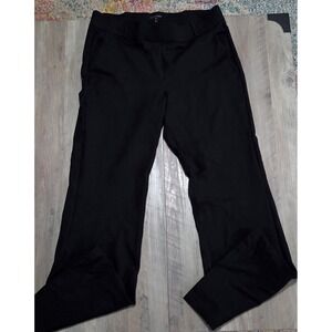 NYDJ Sculpt-Her Pants Womens Medium Black Pull On Flare Stretch Lift Tuck